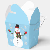 Cojines, Cojín de 16" x 16" snowman  フェイバーボックス (見開き)