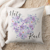 Cojines Personalizados para Parejas en Tonos Lila クッション (ブランケット)