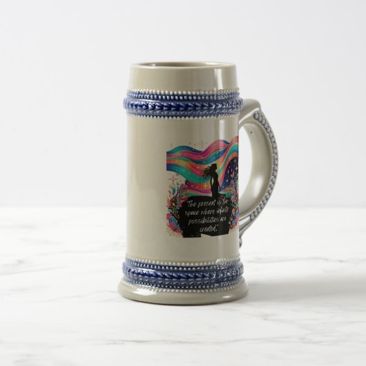 CojínInfinite Magic Presente Cósmico ビールジョッキ (正面右)