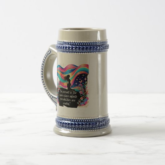 CojínInfinite Magic Presente Cósmico ビールジョッキ (正面左)