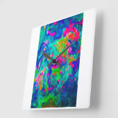 COLクロック スクエア壁時計 (傾斜)