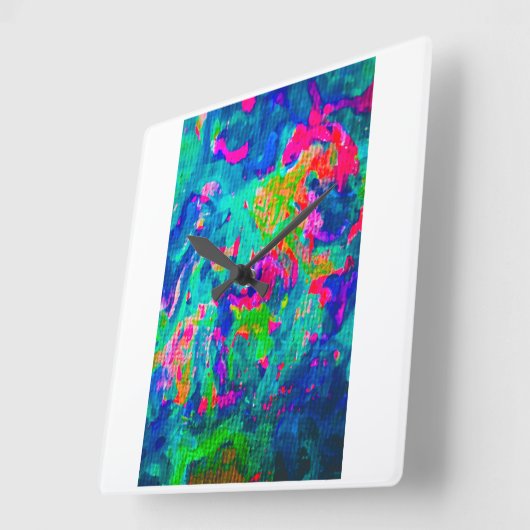 COLクロック スクエア壁時計 (傾斜)