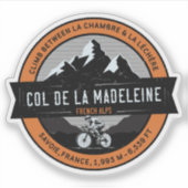 Col de la Madeleine , Savoie, French Alps シール (正面)