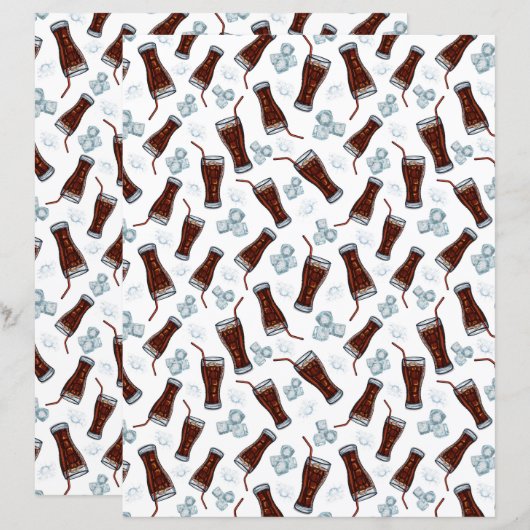 Cola Scrapbook Paper (正面/裏面)