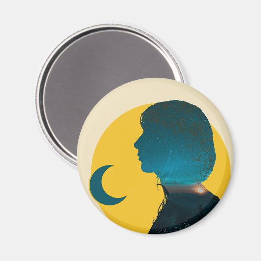 Colagem Dramática, Emocional e Intensa Laranja マグネット (正面/裏面)