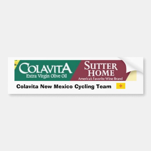 Colavitaニューメキシコのサイクリングのチーム バンパーステッカー (正面)