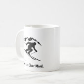 "Cold Air. Clear Mind." コーヒーマグカップ (正面左)