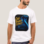 Cold Blooded Instinct Cobra Snake Graphic Tシャツ (正面)