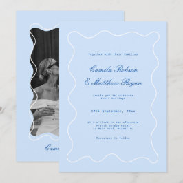Cold Blue Wedding  招待状