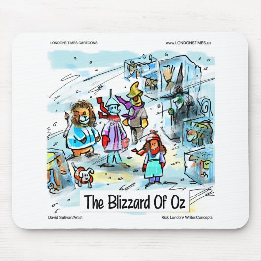 Cold Day In Oz Funny Tees Mugs Cards & Gifts マウスパッド (正面)