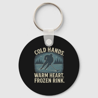 Cold Hands Warm Heart Frozen Rink – Ice Hockey Win キーホルダー