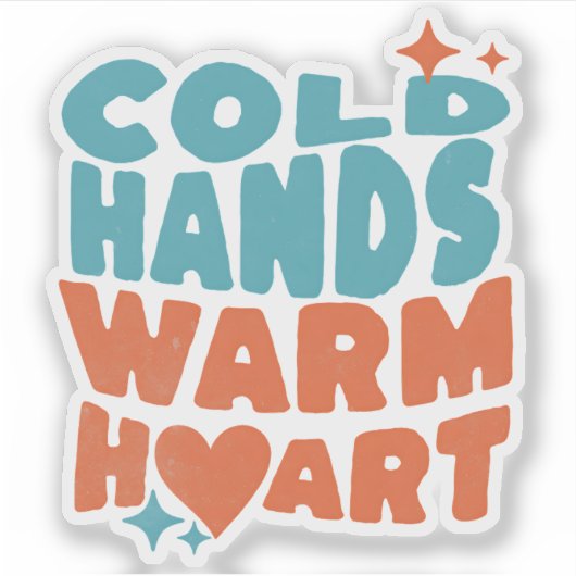 Cold Hands Warm Heart - Massage Therapy and Nurse シール (正面)