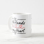 Cold Hands Warm Heart - Massage therapy / Nursing コーヒーマグカップ (正面左)