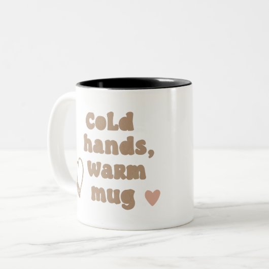 Cold Hands, Warm Mug ツートーンマグカップ (正面左)