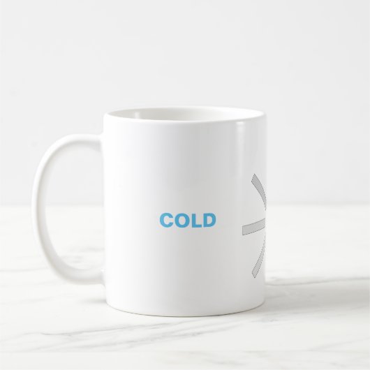 "COLD HOT"マグカップ コーヒーマグカップ (左)