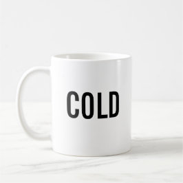 Cold minimalist white mug  コーヒーマグカップ