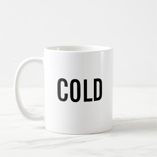Cold minimalist white mug コーヒーマグカップ (左)