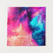 Cold multicolor beautiful futuristic pattern. Abst タペストリー (正面(横))