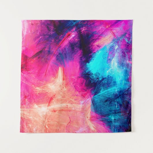 Cold multicolor beautiful futuristic pattern. Abst タペストリー (正面(横))