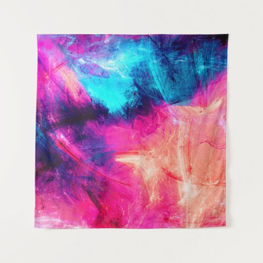 Cold multicolor beautiful futuristic pattern. Abst タペストリー (正面)