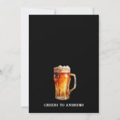 Cold One with the Old One Beer Adult Birthday 招待状 (裏面)