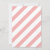 Cold Outside Blush Pink Window Girl Baby Shower 招待状 (裏面)