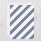 Cold Outside Dusty Blue Window Boy Baby Shower 招待状 (裏面)