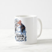 Cold Outside Hot Inside Mug コーヒーマグカップ (正面右)