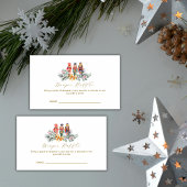 Cold Outside Nutcracker Diaper Raffle Baby Shower  エンクロージャーカード