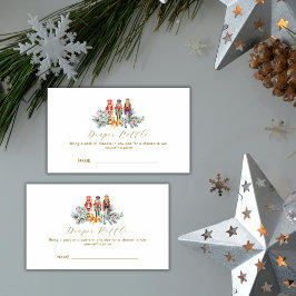 Cold Outside Nutcracker Diaper Raffle Baby Shower  エンクロージャーカード