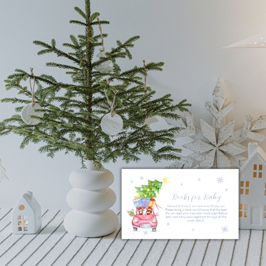 Cold Outside Reindeer Bear Books For Baby Shower  エンクロージャーカード