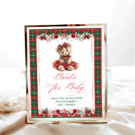 Cold Outside Teddy Bear Books for Baby Baby Shower ポスター