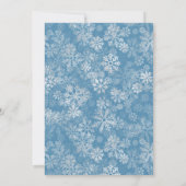 Cold Outside Winter Baby Clothes Baby Shower  招待状 (裏面)