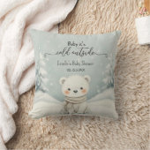Cold Outside Winter Gender Neutral Baby Shower クッション (ブランケット)