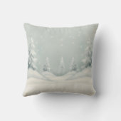 Cold Outside Winter Gender Neutral Baby Shower クッション (裏面)