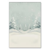 Cold Outside Winter Gender Neutral Baby Shower  テーブルナンバー (裏面)