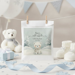 Cold Outside Winter Gender Neutral Baby Shower フェイバーバッグ