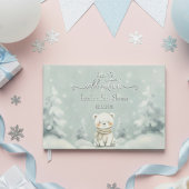 Cold Outside Winter Gender Neutral Baby Shower フェイバーバッグ