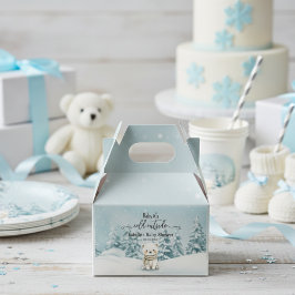 Cold Outside Winter Gender Neutral Baby Shower  フェイバーボックス