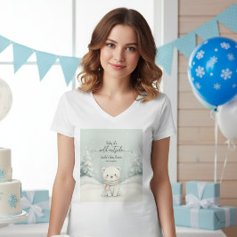 Cold Outside Winter Gender Neutral Baby Shower Tシャツ