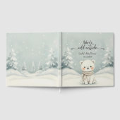 Cold Outside Winter Polar Bear Baby Shower  ゲストブック (全面)