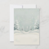 Cold Outside Winter Polar Bear Gender Neutral  サンキューカード (裏面)