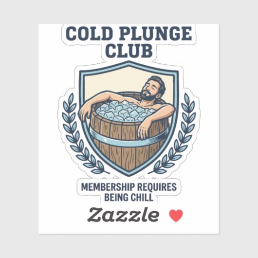 Cold Plunge Club シール (シート)