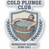 Cold Plunge Club シール (正面)