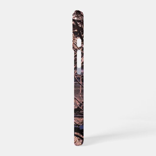 Cold River Hafren and sun iPhone 16ケース (左側面)