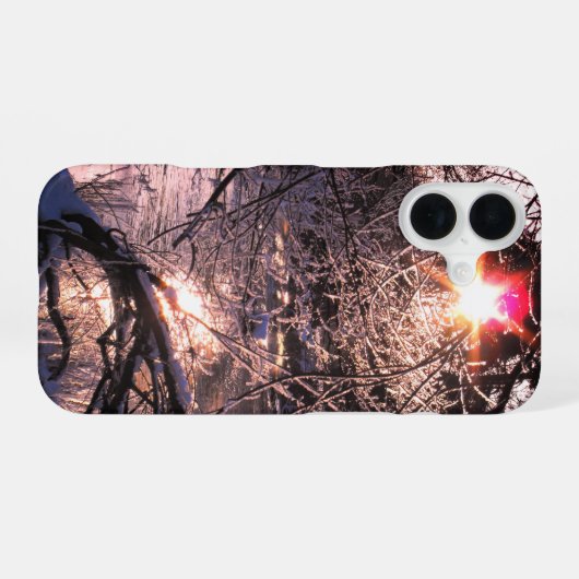 Cold River Hafren and sun iPhone 16ケース (裏面横)