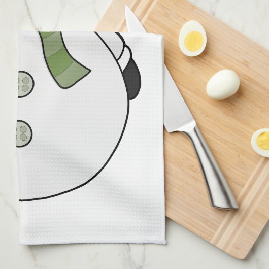 Cold snowman キッチンタオル (四つ折り)