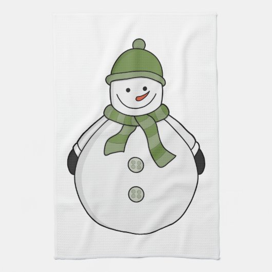 Cold snowman キッチンタオル (縦)