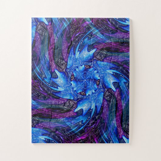 Cold Wintry Storm.... ジグソーパズル (縦)