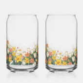coldcoffee glass bottle with flowers ガラス缶 (右)